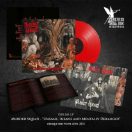 MURDER SQUAD Unsane, Insane and Mentally Deranged LP OPAQUE RED , PRE-ORDER [VINYL 12"]